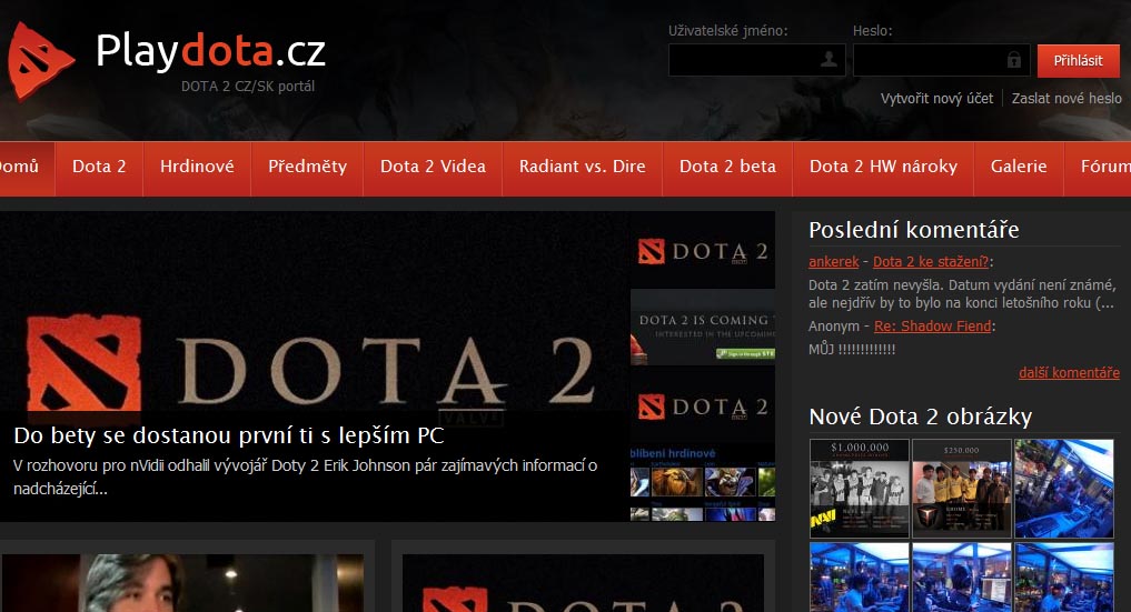 Vítejte na nové Playdota.cz