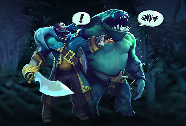 Kunkka a Tidehunter hlásateľ